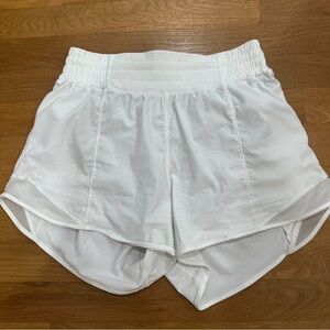 Lululemon Athletica White Athletic Shorts Lightweight Breathable